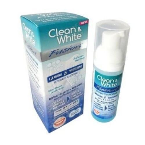 Clean & White Fusion EU Non-Peroxide - Teeth Whitening Dental Foam