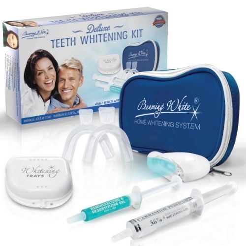 Deluxe Home Teeth Whitening Kit 36 CP - Mockup and Box Shown