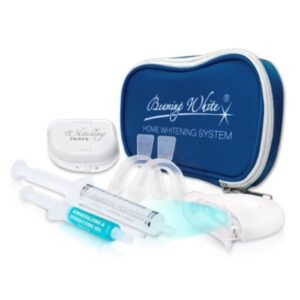 Deluxe Home Whitening Kit - Tray Storage Case - Whitening Trays - unmolded - Remineralizing Gel - Whitening Gel - Mini LED Light - Whitening Trays - After Forming - All Items