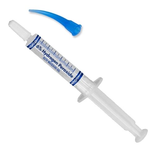 EU Advanced Whitening Kit 6% H₂O₂ - Hydrogen Peroxide Gel Syringe with Applicator Tip 6 HP