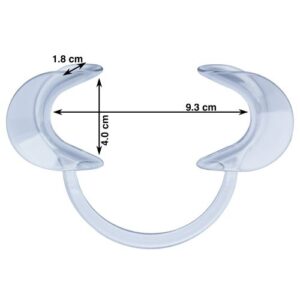 Mouth Open Large Clear Cheek Retractor - Dimensions