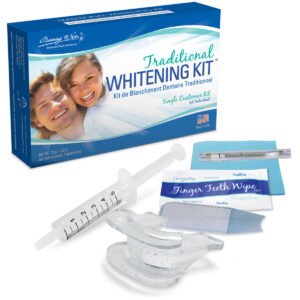 traditional teeth whitening kit with platform tray and 36 carbamide peroxide gel