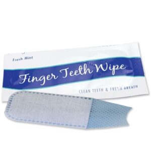 Teeth Finger Wipes - Individually Wrapped