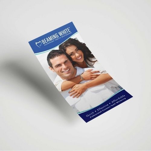 Teeth Whitening Beaming Brochures and Flyers - Mockup Consumer Flyer