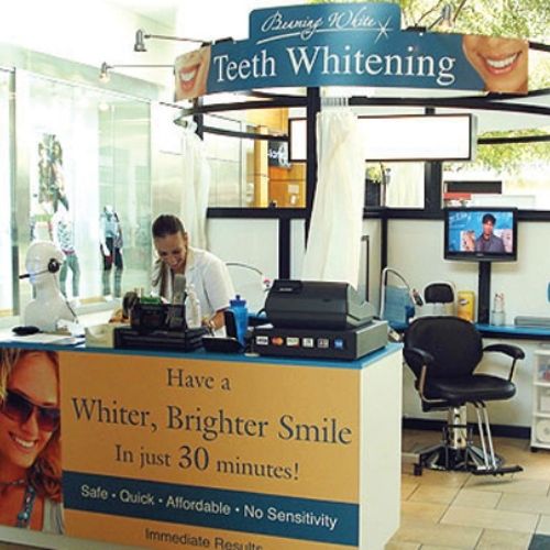 Teeth Whitening Kiosk - Circular