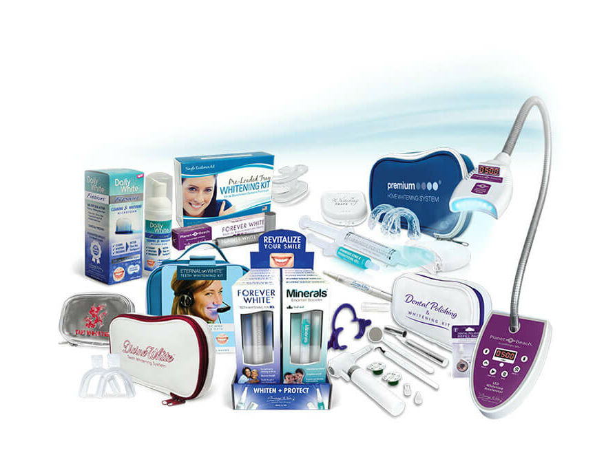 product examples from private label teeth whitening manufacturer