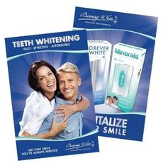 teeth whitening products - marketing materials